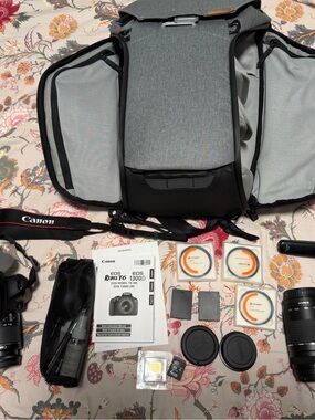 Canon Camera with Bag Kit and several accessories